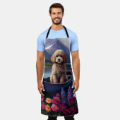 パドルにプードル：風光明媚な冒険 エプロン (着用した状態)