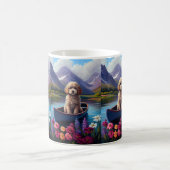 パドルにプードル:風光明媚な冒険 コーヒーマグカップ (中央)