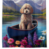 パドルにプードル：風光明媚な冒険 シャワーカーテン (正面)