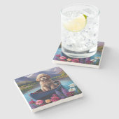 パドルにプードル：風光明媚な冒険 ストーンコースター (横)