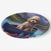 パドルにプードル：風光明媚な冒険 ペーパープレート (アングル)