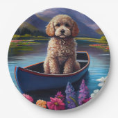パドルにプードル：風光明媚な冒険 ペーパープレート (正面)