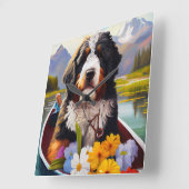 パドルにベルネドードル:風光明媚な冒険 スクエア壁時計 (傾斜)