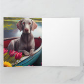 パドルにワイマラーナー:風光明媚な冒険 カード (内部)