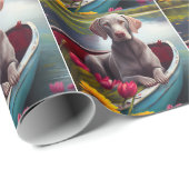 パドルにワイマラーナー：風光明媚な冒険 ラッピングペーパー (ロールコーナー)