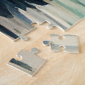 パドルに乗ったアイレデール犬:風光明媚な冒険 ジグソーパズル (側面)