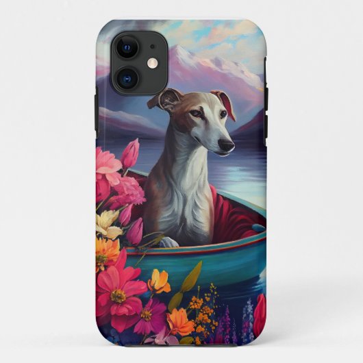 パドルに乗ったグレイハウンド: 景色を楽しむ冒険 Case-Mate iPhoneケース (裏面)