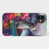 パドルに乗ったグレイハウンド: 景色を楽しむ冒険 Case-Mate iPhoneケース (裏面(横))