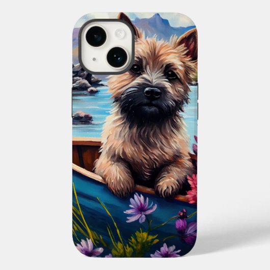 パドルに乗ったケアン・テリア: 景色の良い冒険 Case-Mate iPhoneケース (裏面)