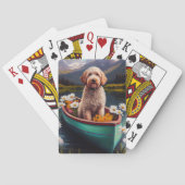 パドルに乗ったゴルデンドール：風光明媚な冒険 トランプ (裏面)