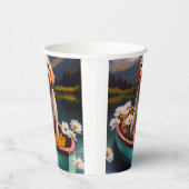 パドルに乗ったゴルデンドール：風光明媚な冒険 紙コップ (右)
