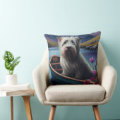 パドルに乗ったスカイテリア：風光明媚な冒険 クッション (椅子)