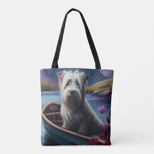 パドルに乗ったスカイテリア:風光明媚な冒険 トートバッグ (裏面)