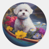 パドルに乗ったビコンフリーズ:風光明媚な冒険 ラウンドシール (正面)