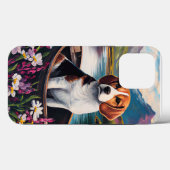 パドルに乗ったビーグル犬: 景色の良い冒険 Case-Mate iPhoneケース (裏面 (横))