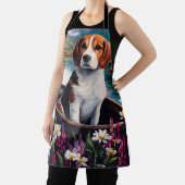 パドルに乗ったビーグル犬:風光明媚な冒険 エプロン (インサイチュ)