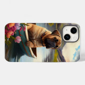 パドルに乗ったブルマスティフ：情景豊かな冒険 Case-Mate iPhoneケース (裏面 (横))