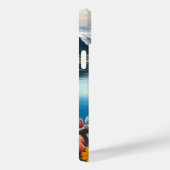 パドルに乗ったブルーティック・クーンハウンド:景色の美しい冒険 Case-Mate iPhoneケース (裏面 / 右)
