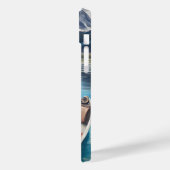 パドルに乗ったブルーティック・クーンハウンド:景色の美しい冒険 Case-Mate iPhoneケース (裏面 / 左)