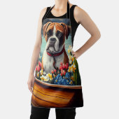 パドルに乗ったボクサー：風光明媚な冒険 エプロン (インサイチュ)