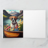 パドルに乗ったボクサー:風光明媚な冒険 カード (内部)