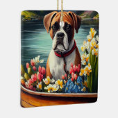 パドルに乗ったボクサー:風光明媚な冒険 セラミックオーナメント (右)