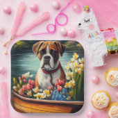 パドルに乗ったボクサー：風光明媚な冒険 ペーパープレート (パーティー)