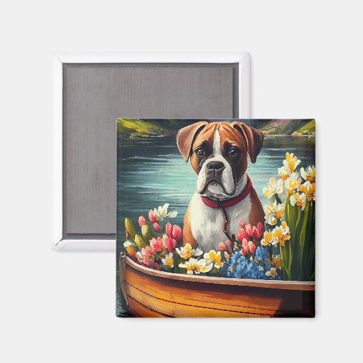 パドルに乗ったボクサー:風光明媚な冒険 マグネット (正面/裏面)