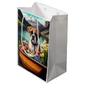 パドルに乗ったボクサー：風光明媚な冒険 ミディアムペーパーバッグ (裏面アングル)