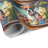 パドルに乗ったボクサー：風光明媚な冒険 ラッピングペーパー (ロールコーナー)