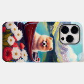 パドルに乗ったポメラニアン: 景色の良い冒険 Case-Mate iPhoneケース (裏面 (横))