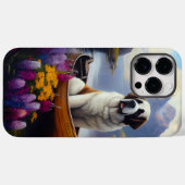 パドルに乗るセントバーナード: 景色の良い冒険 Case-Mate iPhoneケース (裏面 (横))