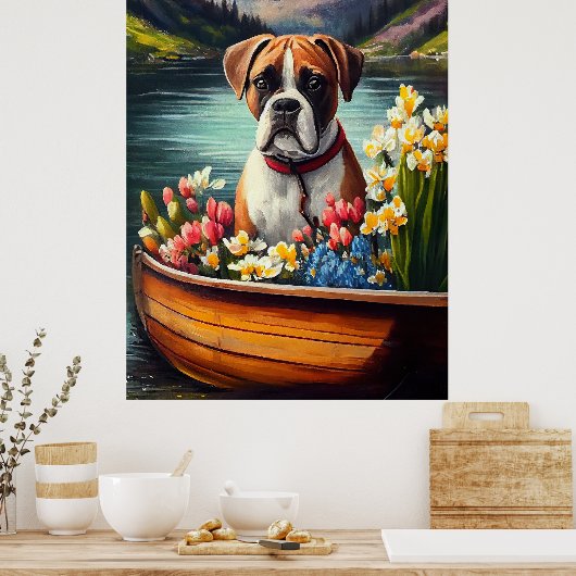 パドルに乗るボクサー: 風景の冒険 ポスター (キッチン)