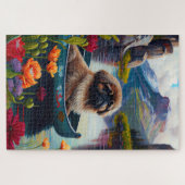 パドルに北京の花:風光明媚な冒険 ジグソーパズル (横)