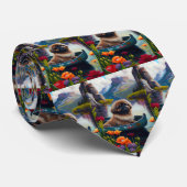 パドルに北京の花：風光明媚な冒険 ネクタイ (ロール)