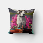 パドルに大きなドーン:風光明媚な冒険 クッション (正面)