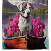 パドルに大きなドーン：風光明媚な冒険 シャワーカーテン (正面)