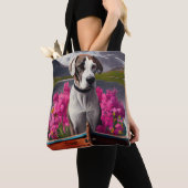 パドルに大きなドーン：風光明媚な冒険 トートバッグ (クローズアップ)