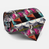 パドルに大きなドーン：風光明媚な冒険 ネクタイ (ロール)