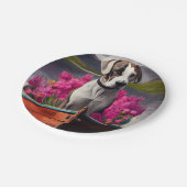 パドルに大きなドーン:風光明媚な冒険 ペーパープレート (アングル)