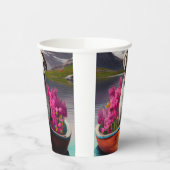 パドルに大きなドーン：風光明媚な冒険 紙コップ (左)