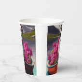 パドルに大きなドーン：風光明媚な冒険 紙コップ (右)