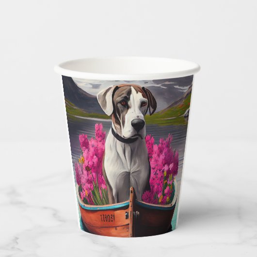 パドルに大きなドーン：風光明媚な冒険 紙コップ (正面)