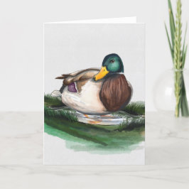 パドルに手作りのアヒル(ビアトリックスポッタースタイル) シーズンカード