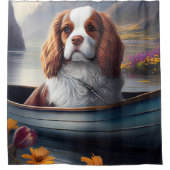 パドルに騎乗する騎士の王：風光明媚な冒険 シャワーカーテン (正面)