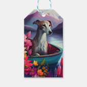 パドルのグレイハウンド:風光明媚な冒険 ギフトタグ (正面)