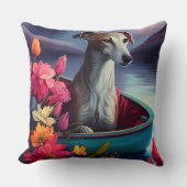 パドルのグレイハウンド：風光明媚な冒険 クッション (正面)