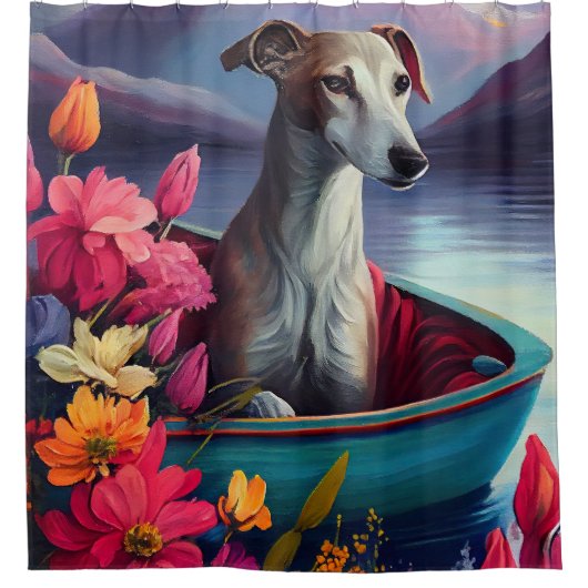 パドルのグレイハウンド：風光明媚な冒険 シャワーカーテン (正面)