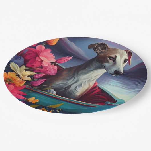 パドルのグレイハウンド：風光明媚な冒険 ペーパープレート (アングル)