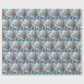 パドルの中の第2期の踊りアヒル ラッピングペーパー (フラット)